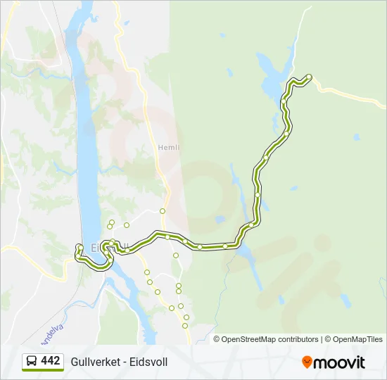 442 Bus Line Map