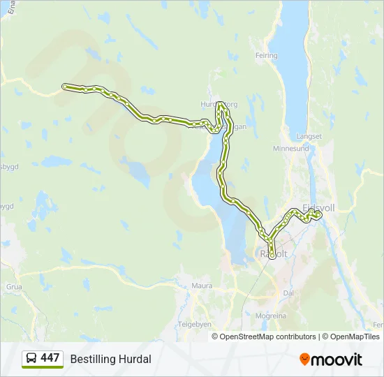 447 Bus Line Map