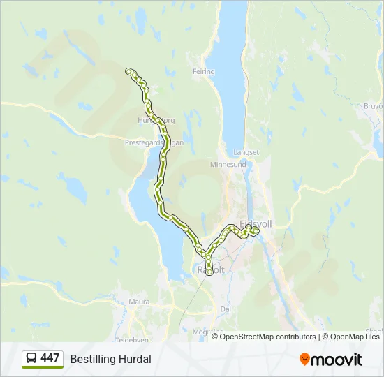 447 Bus Line Map