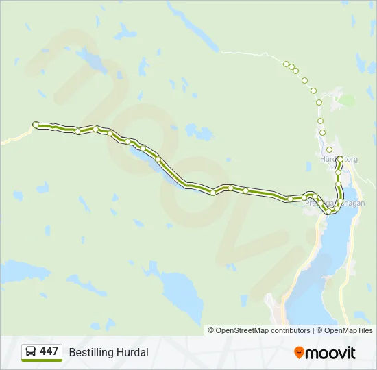 447 Bus Line Map