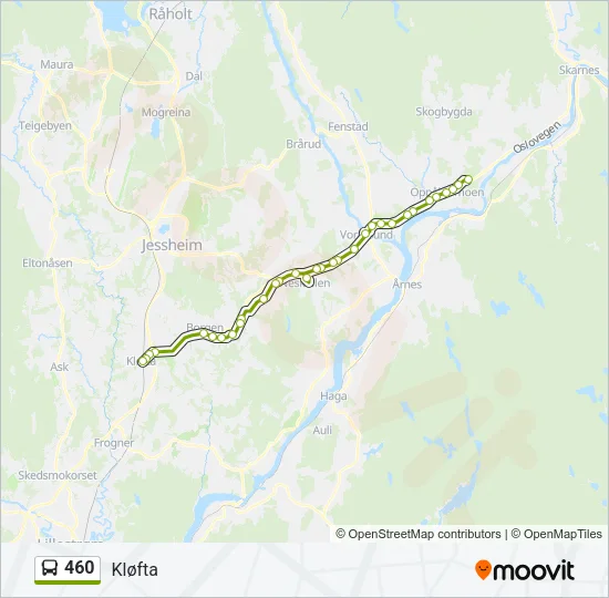460 Bus Line Map
