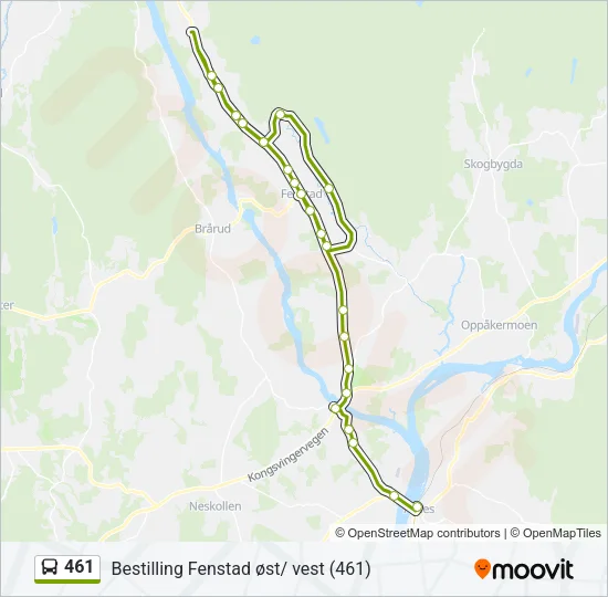 461 Bus Line Map