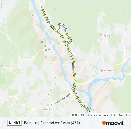461 Bus Line Map