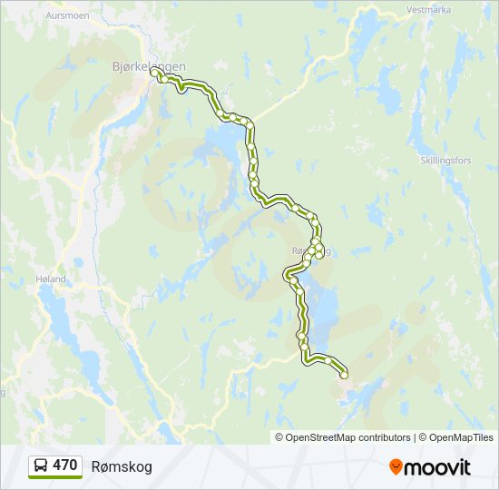 470 Bus Line Map