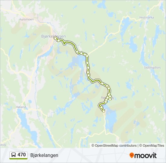 470 Bus Line Map