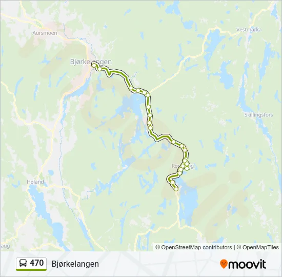 470 Bus Line Map