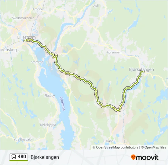 480 Bus Line Map