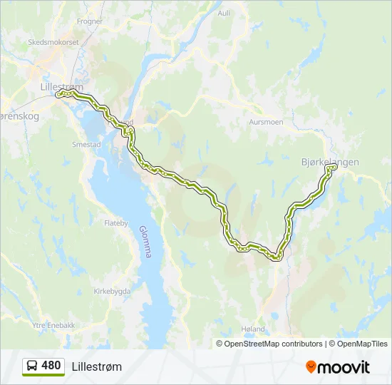 480 Bus Line Map