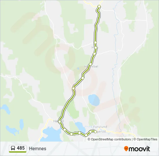 485 Bus Line Map