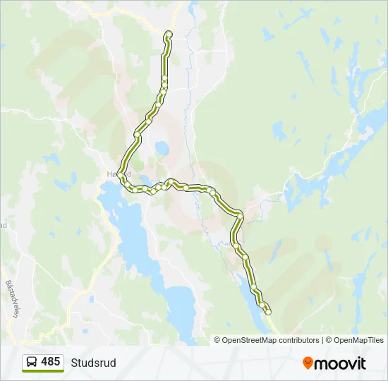 485 Bus Line Map