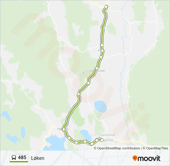 485 Bus Line Map