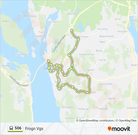 506 Bus Line Map