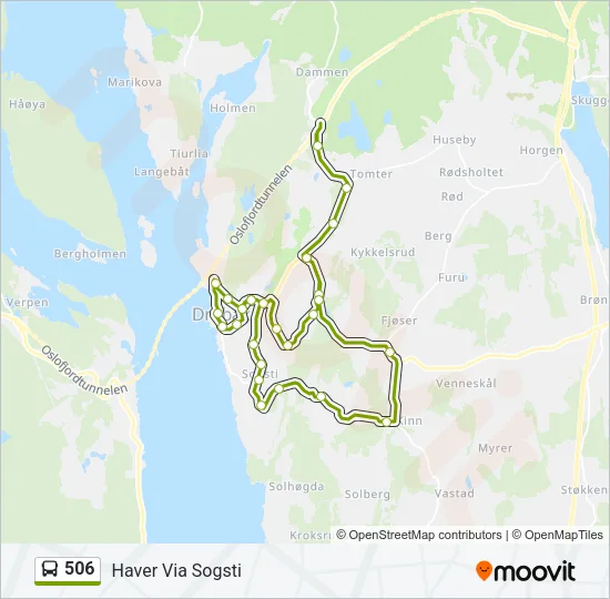 506 Bus Line Map