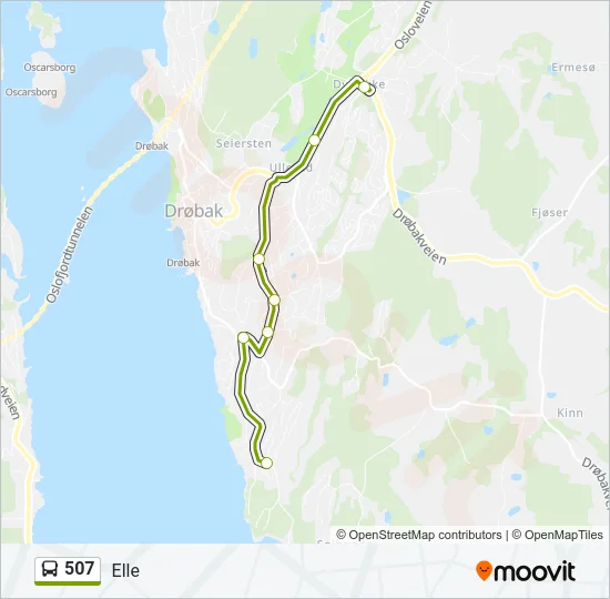 507 Bus Line Map