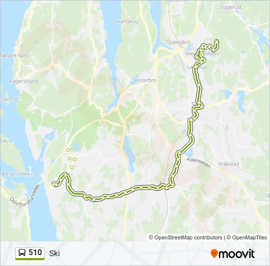 510 Bus Line Map