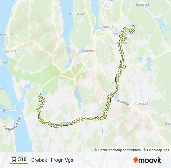 510 Bus Line Map