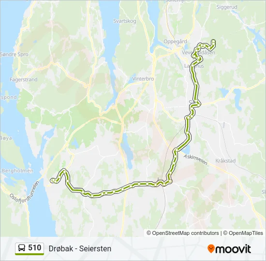 510 Bus Line Map
