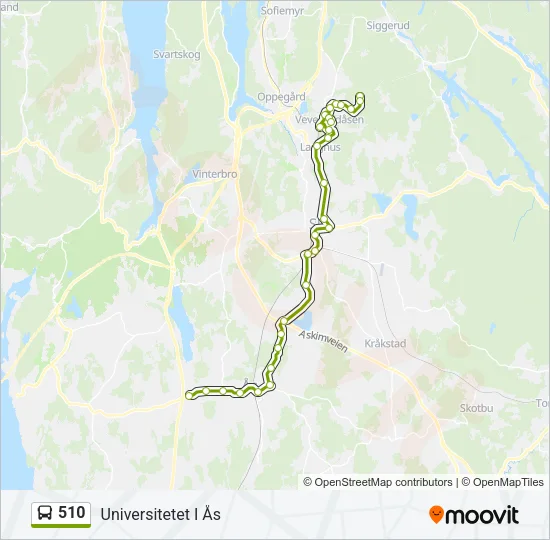 510 Bus Line Map