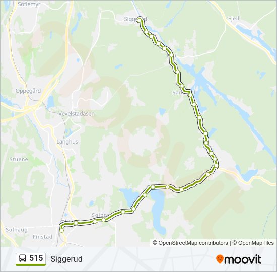 515 Bus Line Map