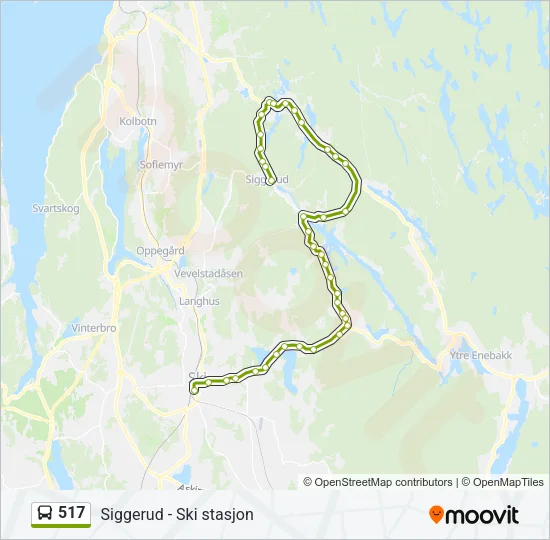 517 Bus Line Map