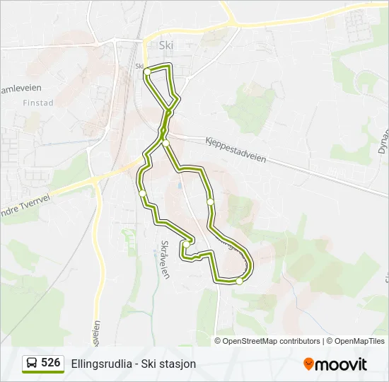 526 Bus Line Map