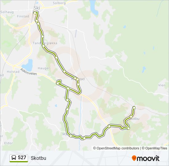 527 Bus Line Map