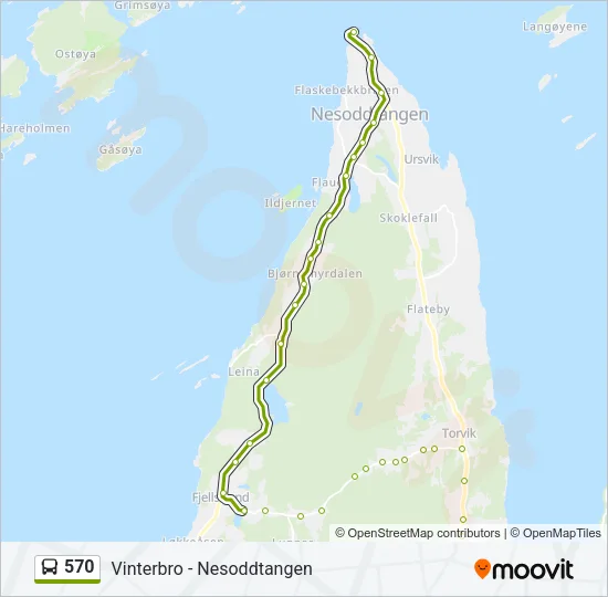 570 Bus Line Map