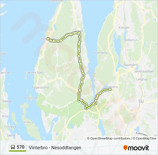 570 Bus Line Map