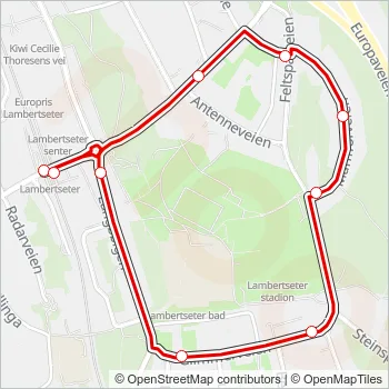 75C Bus Line Map