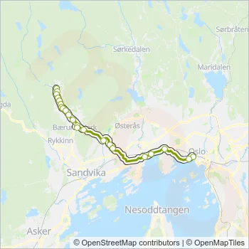150E Bus Line Map