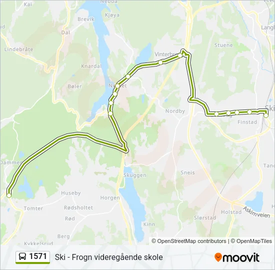 1571 Bus Line Map