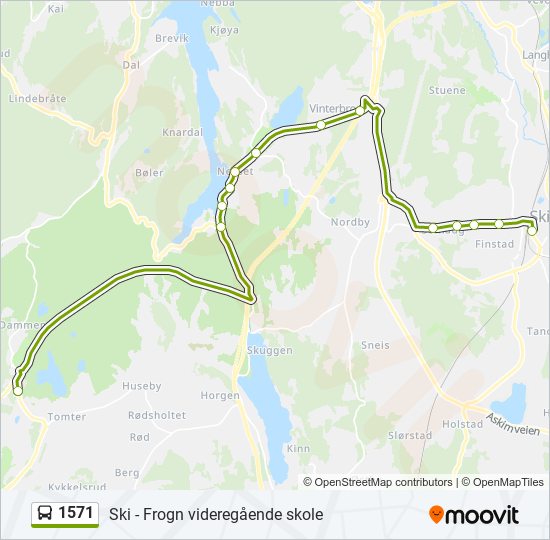 1571 bus Line Map