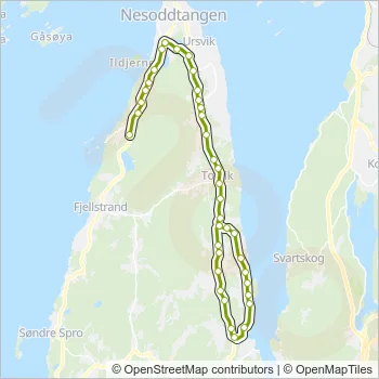 1632 Bus Line Map