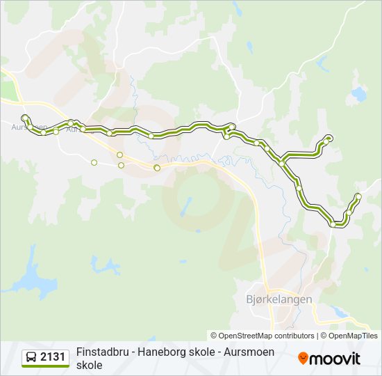 2131 Bus Line Map