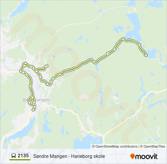 2135 bus Line Map