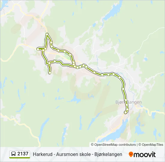 2137 Bus Line Map