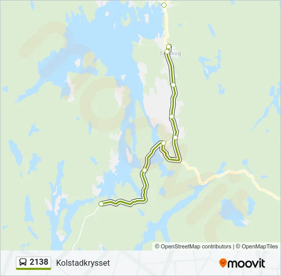 2138 Bus Line Map