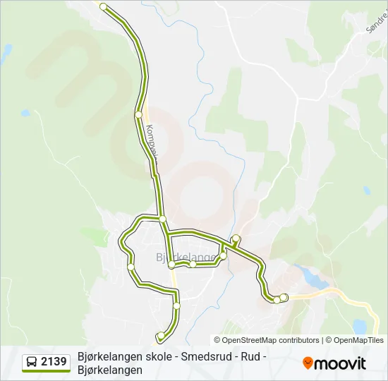 2139 Bus Line Map