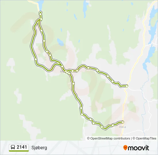 2141 Bus Line Map