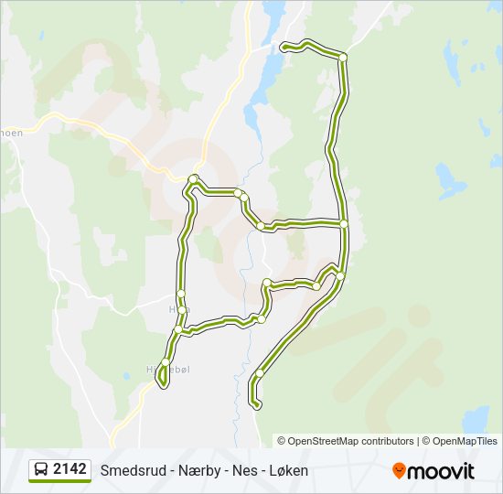 2142 Bus Line Map