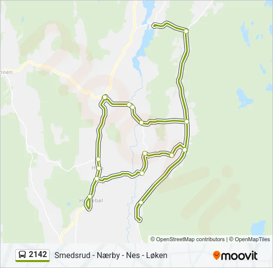 2142 Bus Line Map
