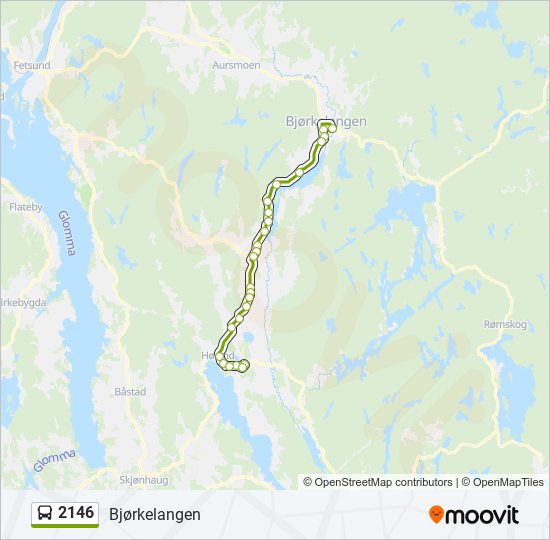 2146 bus Line Map