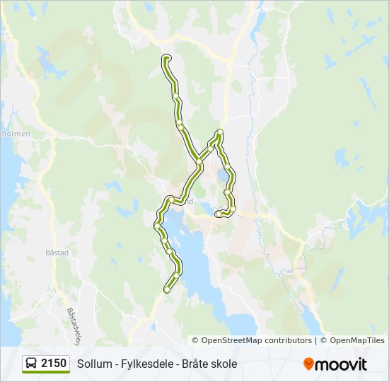 2150 bus Line Map