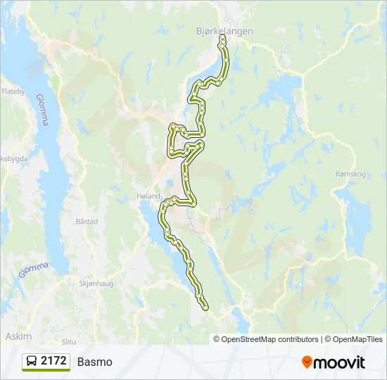 2172 Bus Line Map