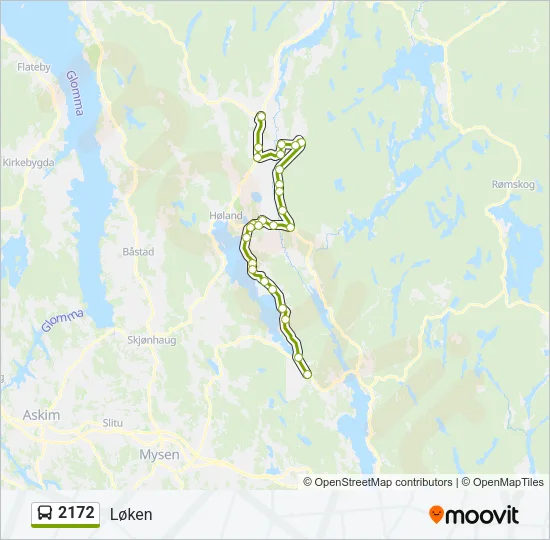 2172 Bus Line Map