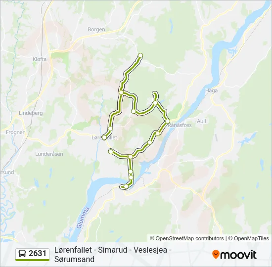 2631 Bus Line Map