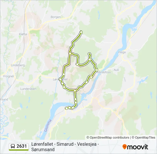 2631 Bus Line Map