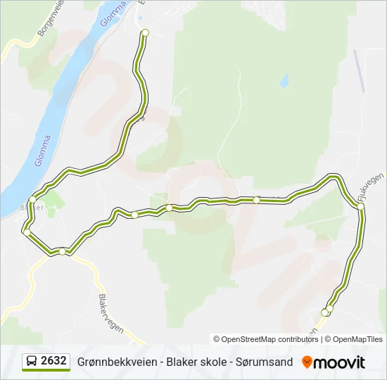 2632 Bus Line Map