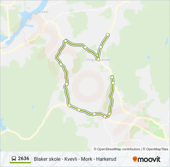 2636 Bus Line Map
