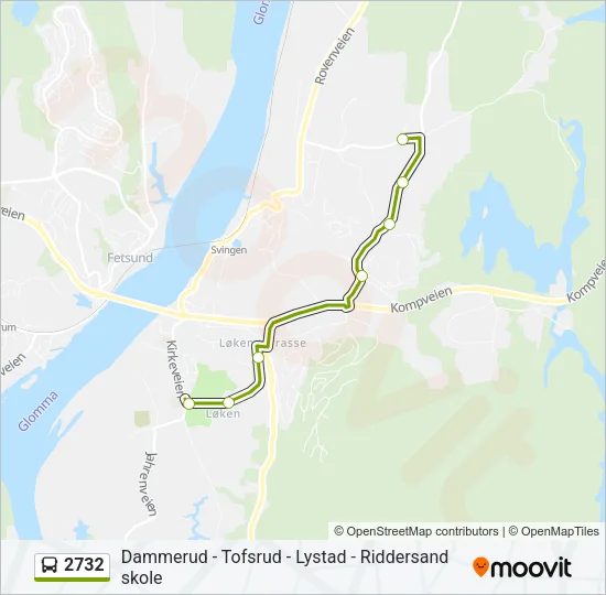 2732 Bus Line Map